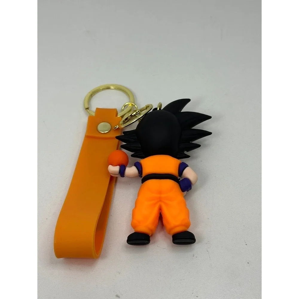Dragon Ball Z Goku Keychain Kid‎ Goku with Dragon Ball Orange Rubber Strap